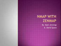 nmap with Zenmap
