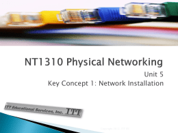 IT113 Structured Cabling