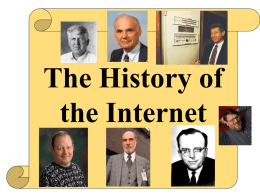 The Birth of the Internet