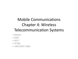 Wireless Telecommunication Systemsx