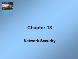 Chapter 13 Network Security