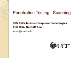 Scanning - UCF Computer Science