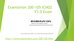ExamUnion 200-125 CCNA Routing and Switching