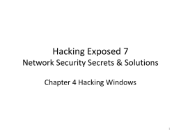 Hacking Exposed 7 ch..