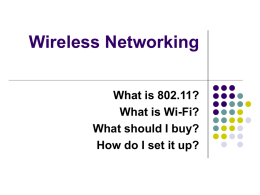 Wireless Networking - Promised LAN Computing, Inc.