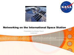 Networking on the International Space Station