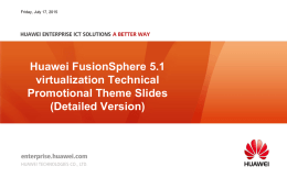 Technical features - Huawei Enterprise