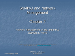 2. SNMPv3 and Network Management