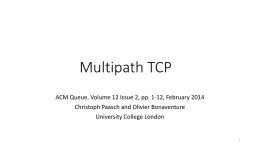 Introduction of MultiPath TCP