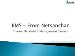 IBMS * From Netsanchar