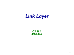 Chapter5 Link Layer1