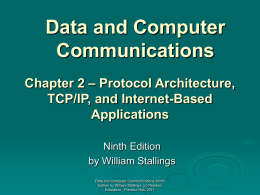 Chapter 2 - William Stallings, Data and Computer Communications