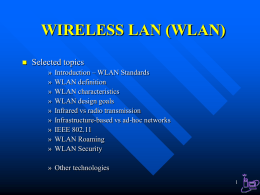 MOBILE/WIRELESS NETWORKS