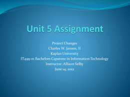 Unit 5 PowerPoint Presentation