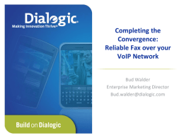 Dialogic - Completing the Convergence
