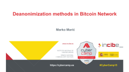 Deanonimization in Bitcoin Networkx