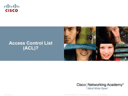 What is access control list (ACL)?