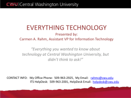 EVERYTHING TECHNOLOGY Presented by