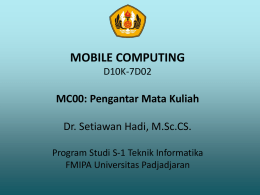 Mobile Computing Teknik Informatika-Semester