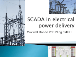 SCADA in electrical power delivery