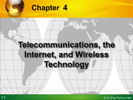 Management Information Systems Chapter 7 Telecommunications