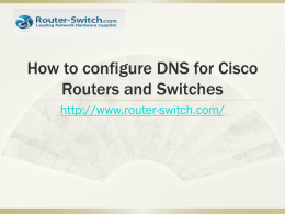 How to configure DNS for Cisco Routers and Switches