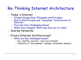 ReThinking-Internet-Arch - CSE Labs User Home Pages