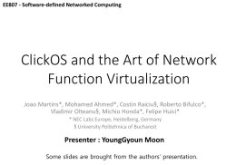 Scaling Out Network Functions