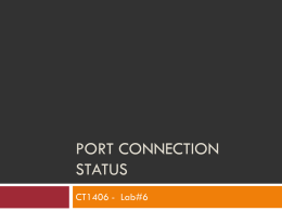Port Connection Status