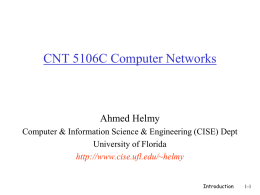 4th Edition: Chapter 1 - UF CISE