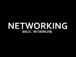Basic networking