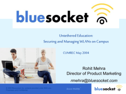 BlueSocket - Untethered Education