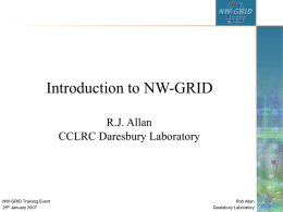 NW-GRID Fibre Network