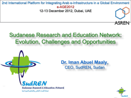 Iman Abu El Maaly, Sudanese Research and Education