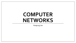 Computer networks - Radford University
