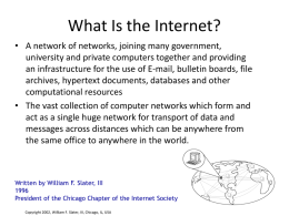 What Is the Internet?