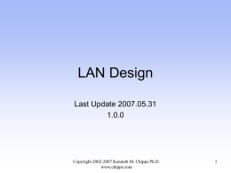 LAN Design - Kenneth M. Chipps Ph.D. Home Page