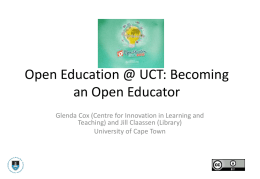 Openness in Higher Education: Open Education Resources