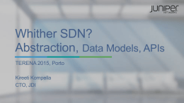 SDN APIs - TNC15