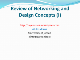 Review Concepts - Dr Ali El-Mousa