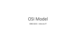 OSI Model - Bryan Marshall