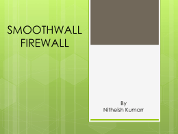 SMOOTHWALL FIREWALL SYSTEM