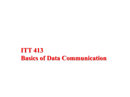 ITT04103 – Lecture 1