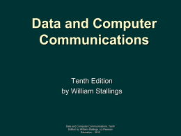 Chapter 10 - William Stallings, Data and Computer Communications