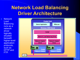 Network Load Balancing Driver Architecture
