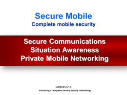 Complete Mobile Security - Global Security Solutions