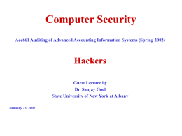 Hacking (Powerpoint) - University at Albany