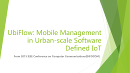 UbiFlow:Mobile Management in Urban