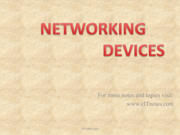 Network Devices (Part-2)