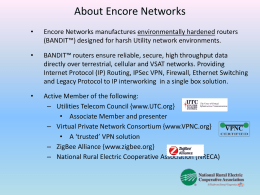 Encore NetworksVendor Slide deck for EPRI _Encore1